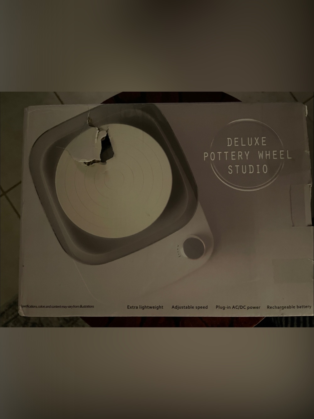 Deluxe Pottery Wheel Studio - White